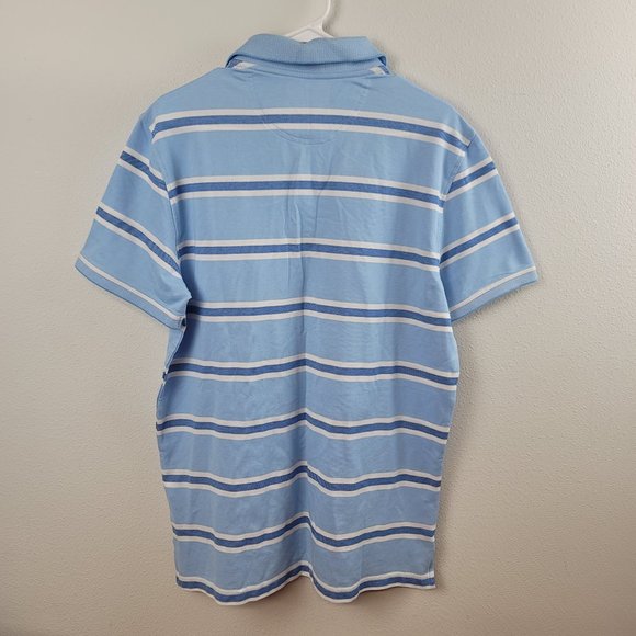 IZOD Men's Advantage Performance Natural Stretch Stripe Polo Shirts M NWT - Picture 4 of 4